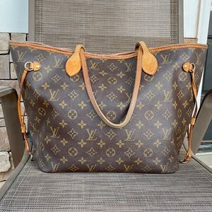 Louis Vuitton Monogram Canvas Tote in Brown and Tan